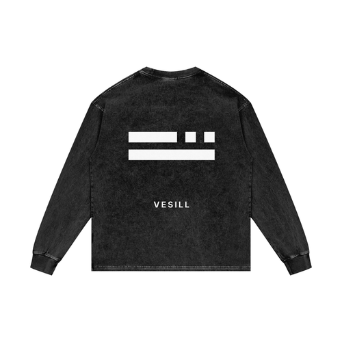 Acid Wash Oversize Long Sleeve T-Shirt