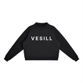 Essential Fleece Mock-Neck Crew Sweatshirt